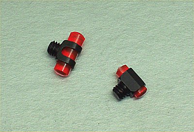 MIRINO - marca AV - modello MIRINO IN PLASTICA A VITE 3 - calibro Plastica - misura 3 ROSSO - VARIE - MIRINI 3061