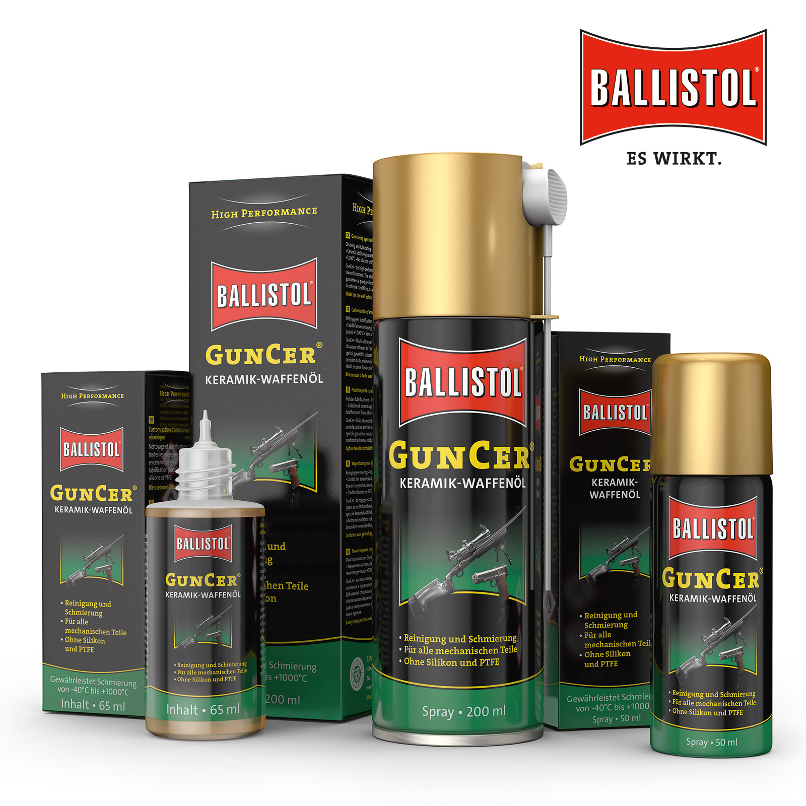 OLIO PER ARMI - marca BALLISTOL - modello GUNCER WAFFENOEL - calibro KERAMIK OLIO PER ARMI - misura 65ML - PULIZIA E MANUTENZIONE - OLIO 5810
