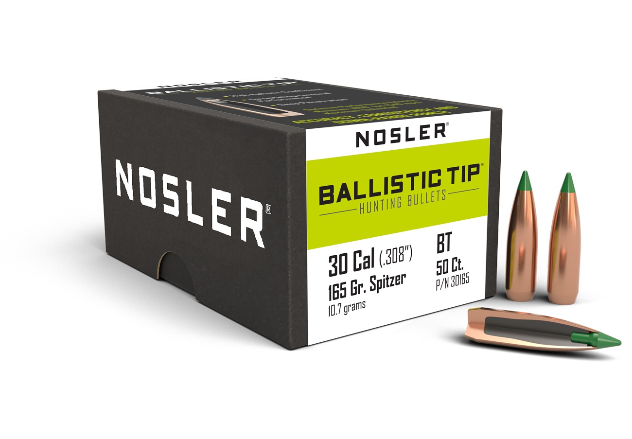 PALLE - marca NOSLER - modello 30165 Sp Ballistic Tip - calibro 308 (308