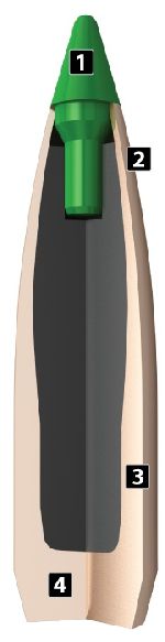 PALLE - marca NOSLER - modello 30168 BALLISTIC TIP 308