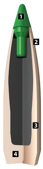 PALLE - marca NOSLER - modello 28150 Sp Ballistic Tip - calibro 284