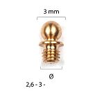 MIRINO - marca AV - modello MIRINO A PALLINA OTTONE A VITE - calibro Ottone - misura 2,6 A PALLINA - VARIE - MIRINI