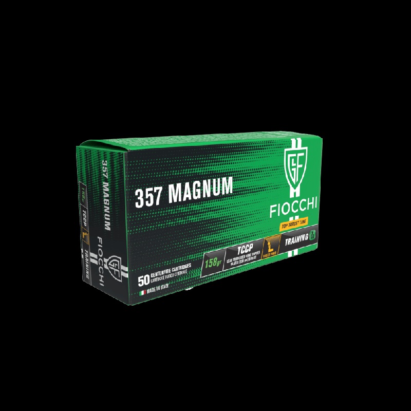 Cartucce - marca FIOCCHI - modello LL TCCP 158 - calibro 357MAG - CARTUCCE PER PISTOLA - CARTUCCE PER IL TIRO 4158
