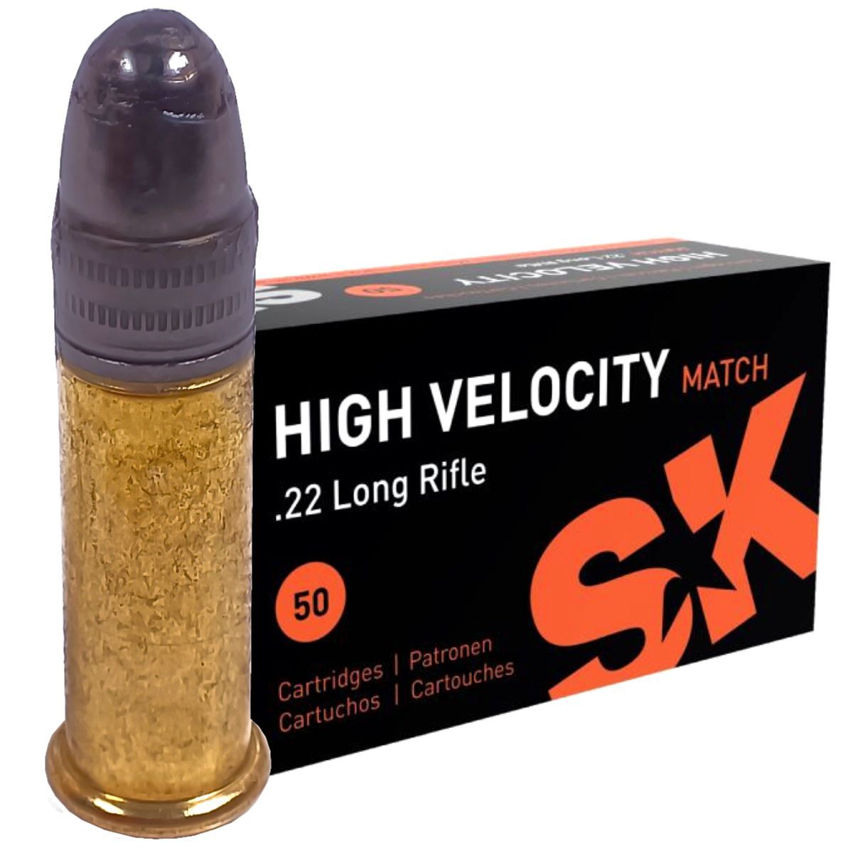 Cartucce - marca LAPUA - modello Sk High Velocity Match 2,59g 385m/s - calibro 22LR - CARTUCCE PER CARABINA/PISTOLA - CARTUCCE PER IL TIRO 4179